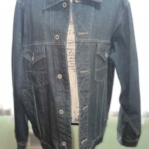 Men’s charcoal gray jean jacket Nautica brand Men’s denim jacket outdoor casual - Picture 6 of 9